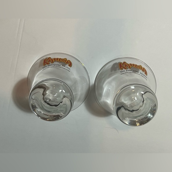 Kahlua Martini Cocktail Low Ball Shot Glasses Set of 2 Gift idea - Picture 8 of 9